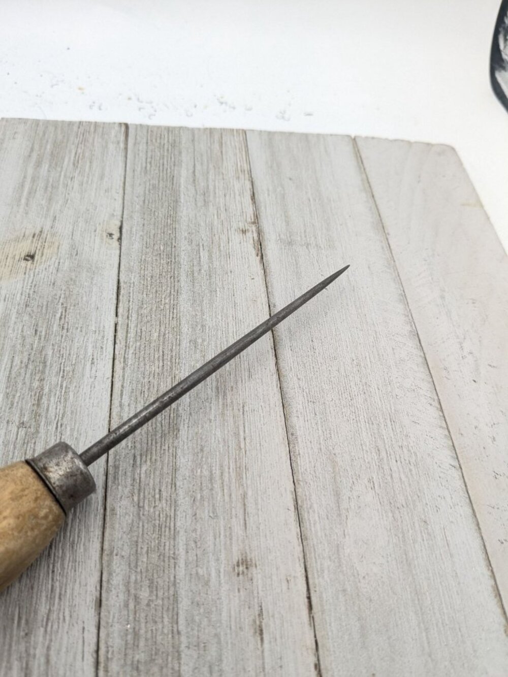 Vintage #3 Ice Pick Wood Handle Steel Tip 7" - Picture 4 of 6